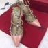 Valentino Rockstuds baby pink colour patent leather